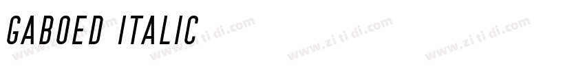 GABOED Italic字体转换